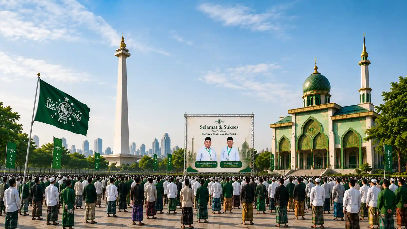 Kebersamaan pengurus dan warga PCNU Pengurus Cabang Kabupaten Situbondo